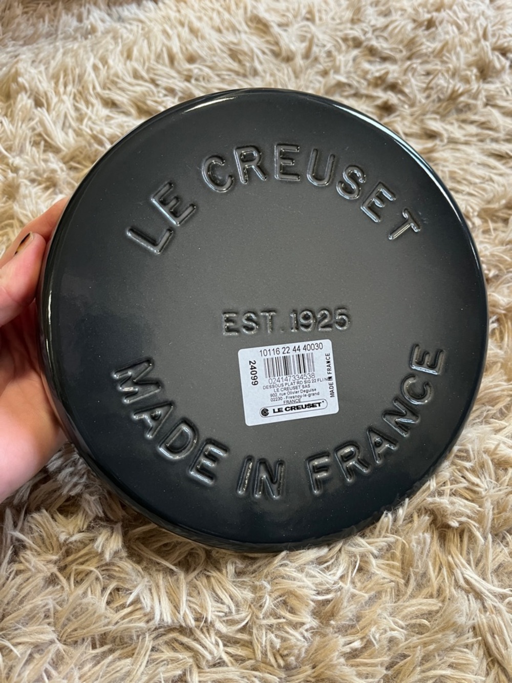 Le Creuset Enameled Cast Iron 8.9" Signature Round Trivet NWT